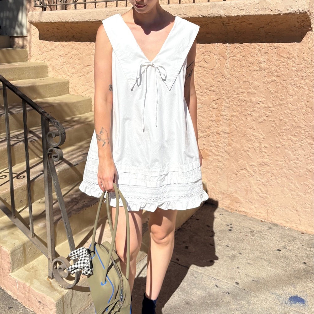 Lisa Says Gah Jenny Mini Dress Dove - Picture 3 of 12